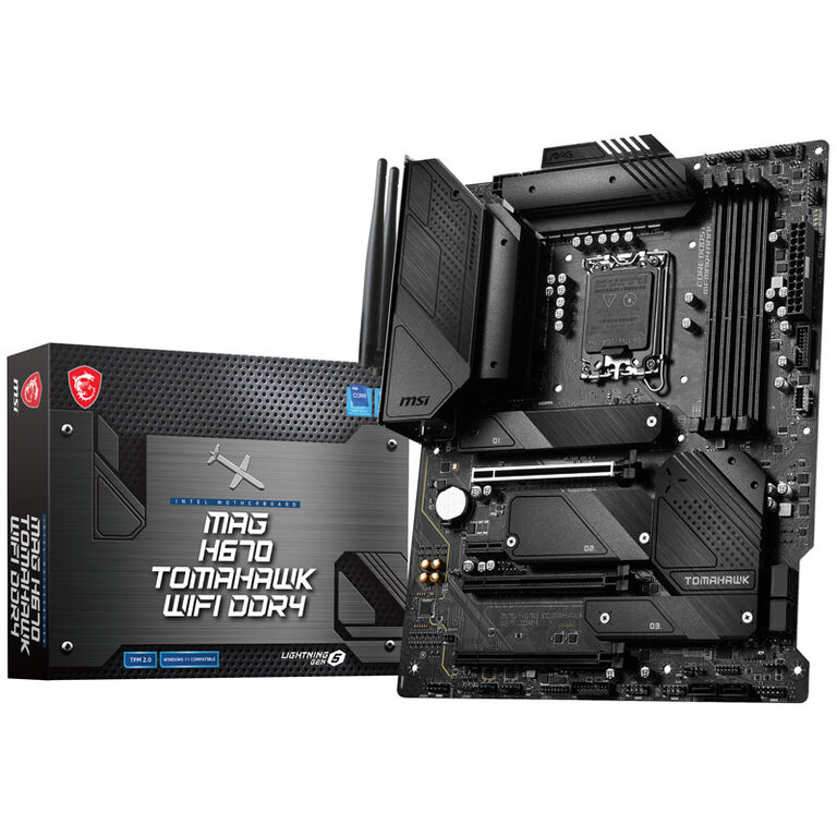 MSI MAG H670 TOMAHAWK WiFi DDR4, Intel H670 Motherboard - Socket 1700 image number 0