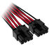 Corsair Premium Sleeved 12+4 Pin PCIe Gen5 12VHPWR 600W - black/red image number null