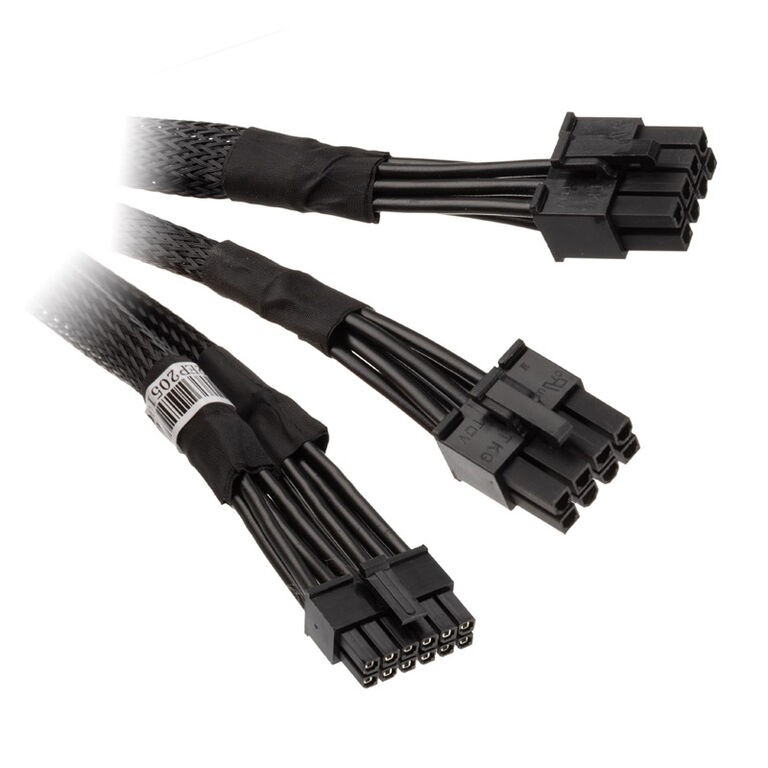 SilverStone 2x 8-pin EPS to 12-pin GPU cable for modular power supplies image number 0
