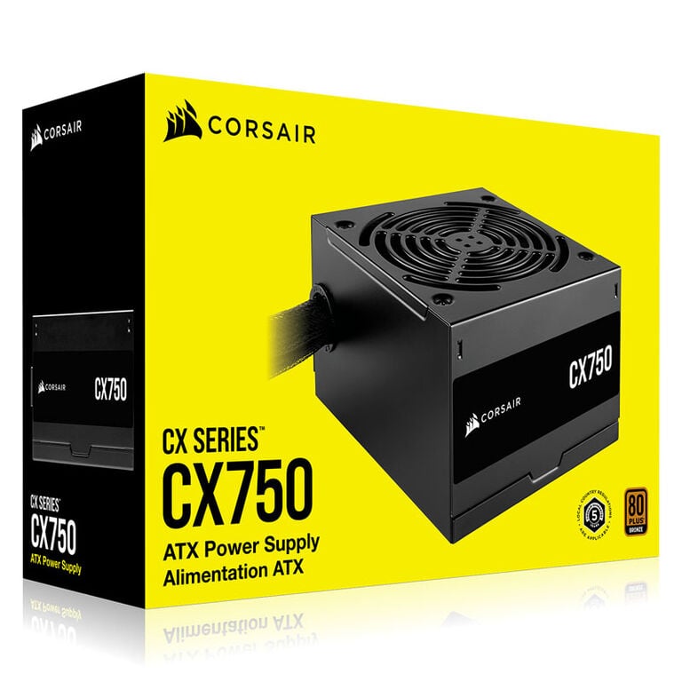 Corsair CX Series CX750 Power Supply 80 PLUS Bronze - 750 Watt image number 6