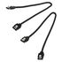 Corsair Premium Sleeved SATA Cable, black 30cm - 2 pack image number null