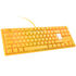 Ducky One 3 Yellow TKL Gaming Keyboard, RGB LED - MX-Silent-Red image number null