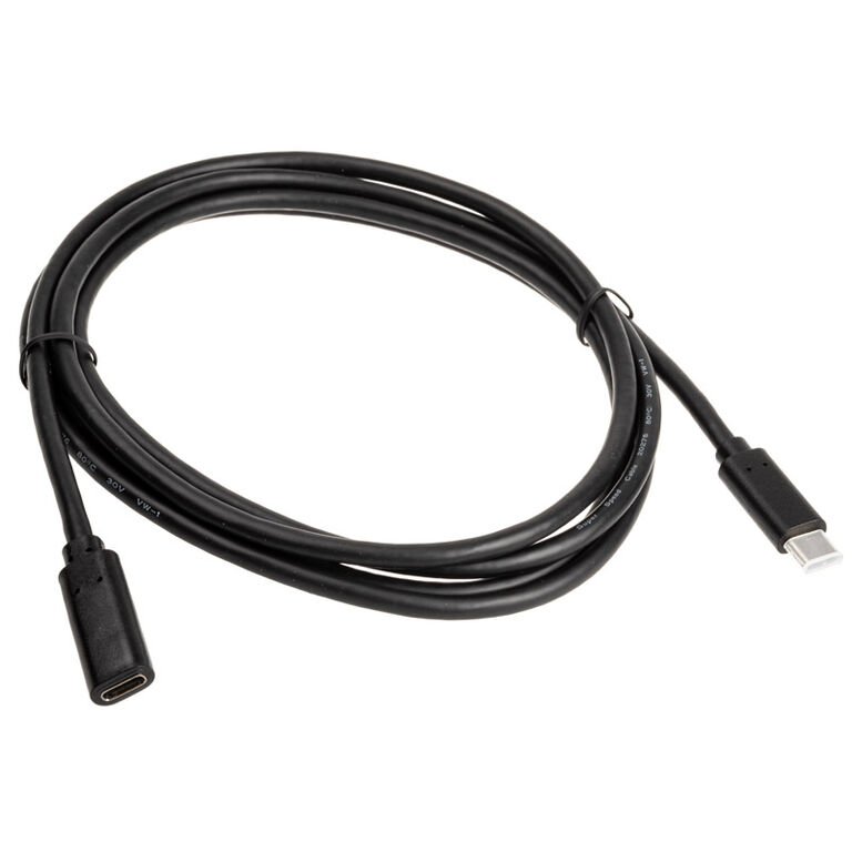 InLine USB 3.2 Gen 2 Extension Cable, USB Type C, black - 2m image number 1