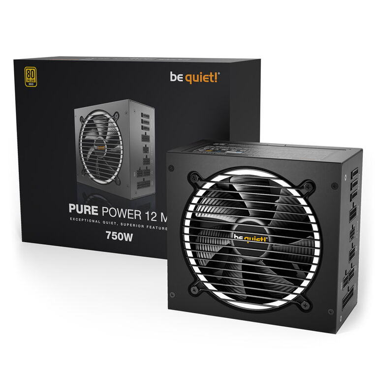 be quiet! Pure Power 12M power supply 80 PLUS Gold, ATX 3.0, PCIe 5.0 - 750 Watt image number 3