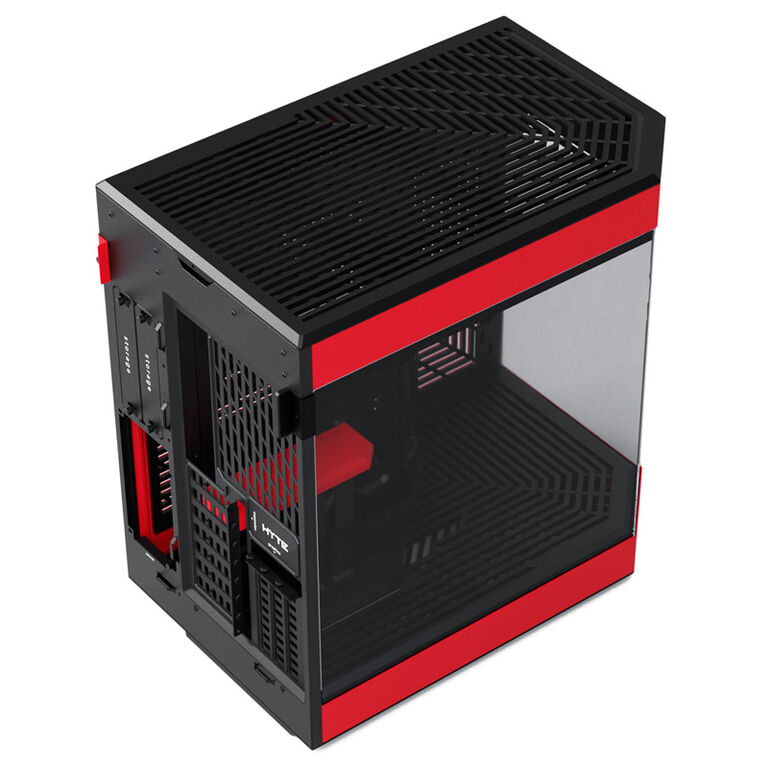 Hyte Y60 Midi Tower, Tempered Glass - black/red image number 2