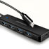 AXAGON HUE-C1C Superspeed USB-C Travel Hub, 4x USB 3.0 - 20cm, black image number null