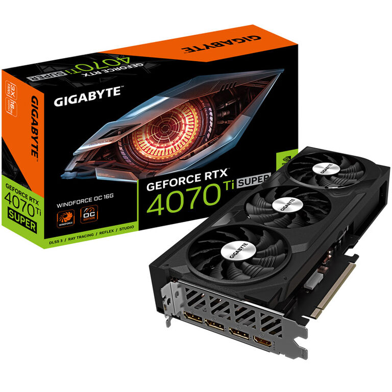 GIGABYTE GeForce RTX 4070 Ti Super Windforce OC 16G, 16384 MB GDDR6X image number 0