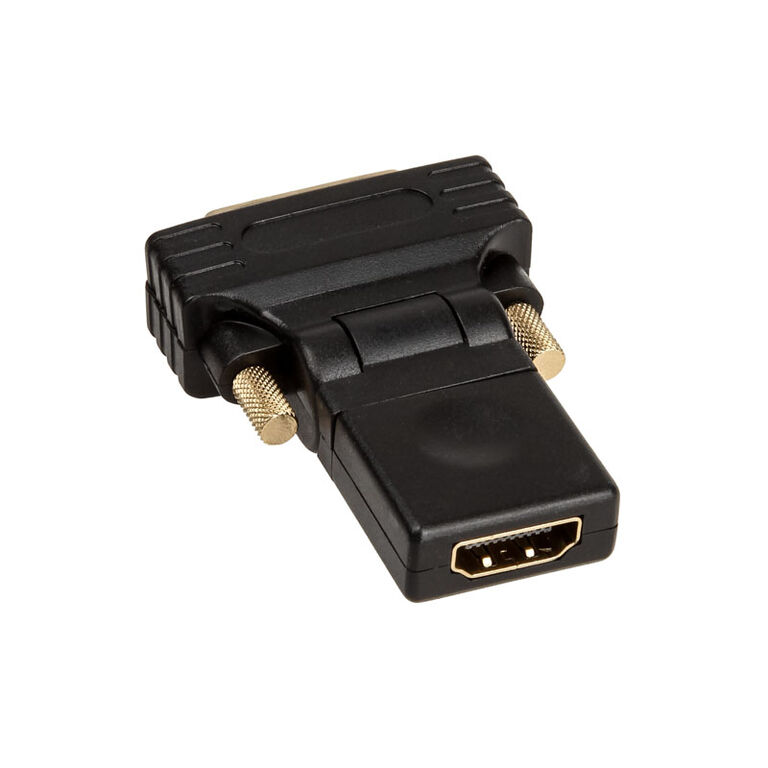 InLine HDMI-DVI Adapter, HDMI socket to DVI plug, flexible angle image number 0