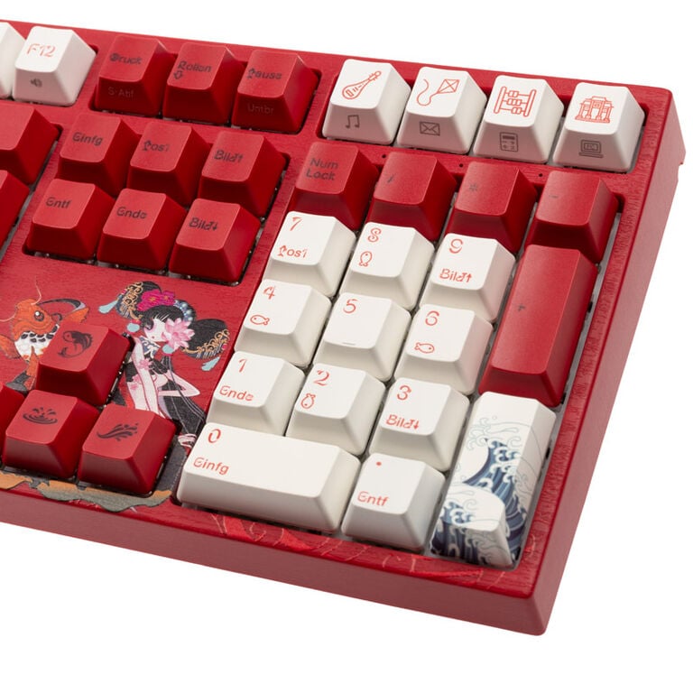 Varmilo VEA109 Koi Gaming Keyboard, MX-Silent-Red, white LED image number 7