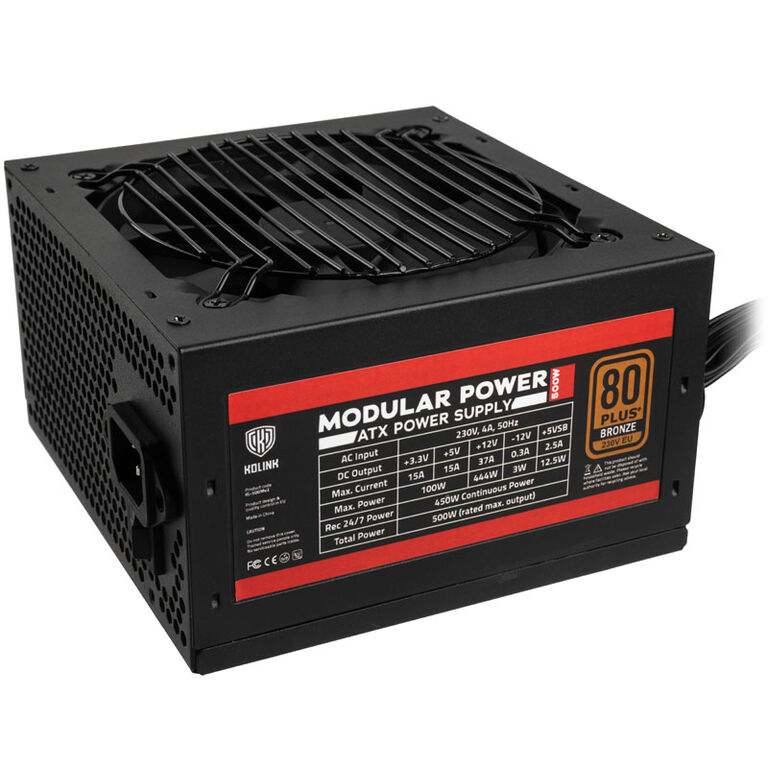 Kolink Modular Power 80 PLUS Bronze PSU - 500 Watts image number 0