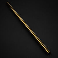 Bitspower None Chamfer Brass Hard Tubing 14mm OD, 500mm - gold