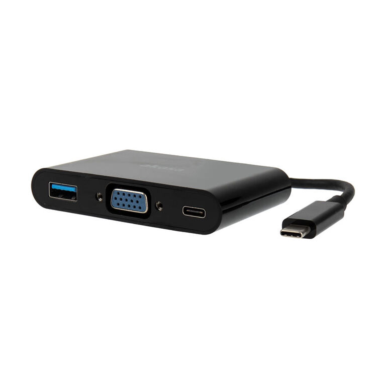 Akasa Type-C to VGA converter with USB 3.0 Type-A port image number 1