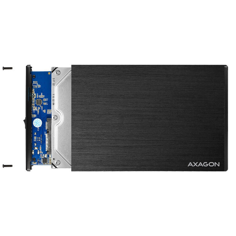 AXAGON EE35-XA3 external 3.5" enclosure, USB 3.0, SATA II, aluminium - black image number 4