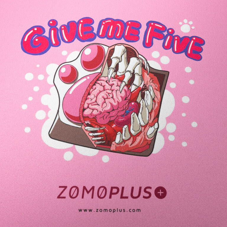 ZOMOPLUS Give Me Five Gaming Mouse Pad, 500x420mm - pink image number 3