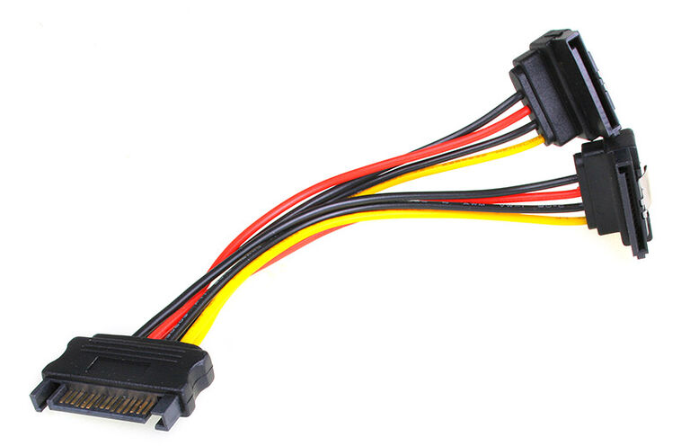 InLine SATA Power Y-Cable SATA angled - 0.15m image number 0