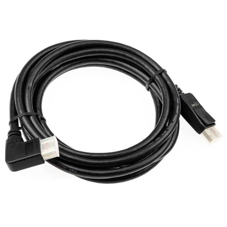 InLine 8K (UHD-2) DisplayPort Cable, right angled, black - 3m image number 1