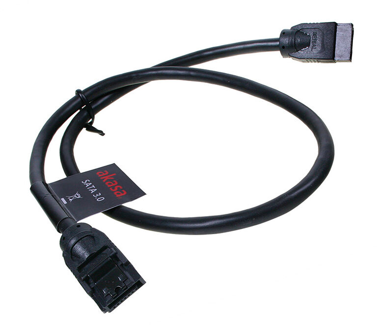 Akasa SATA 3 Cable 50cm - black image number 1