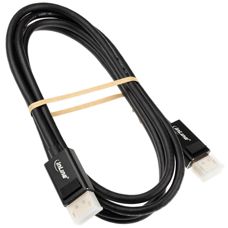 InLine DisplayPort 2.0 Cable, 8K4K UHBR, black - 2m image number 1
