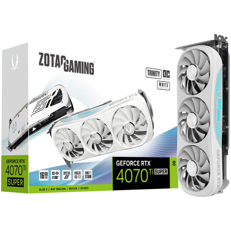 ZOTAC Gaming GeForce RTX 4070 Ti Super Trinity OC White Edition, 16384 MB GDDR6X image number 0