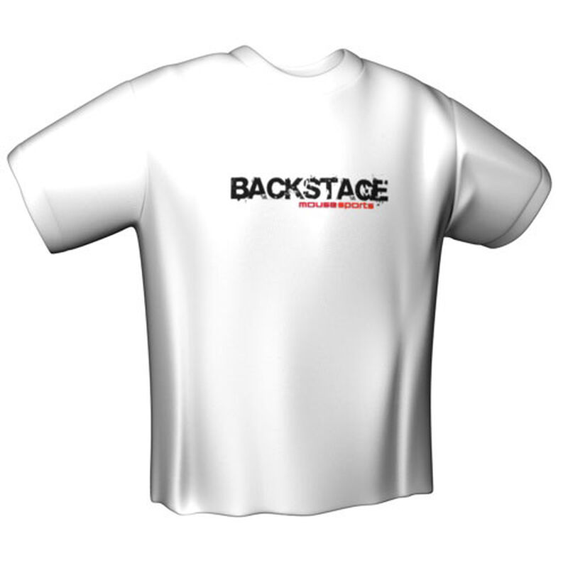 MOUSESPORTS BACKSTAGE T-Shirt White (M) (6037-M)