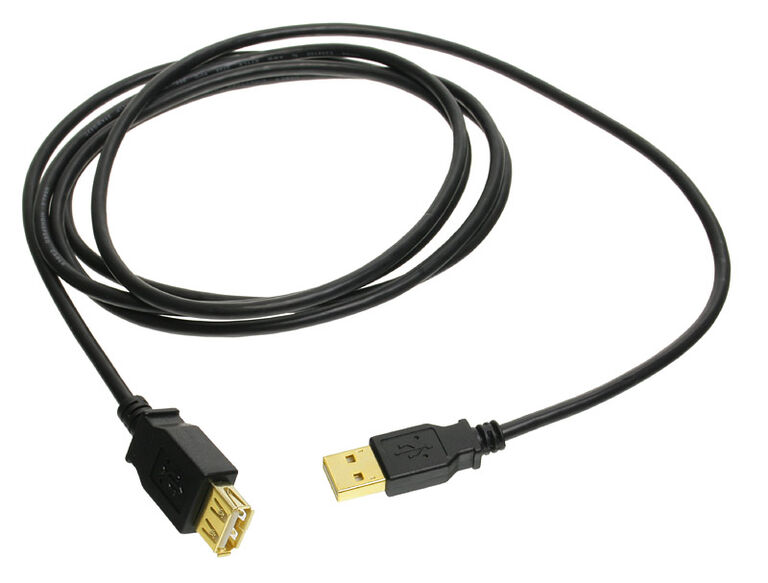 InLine USB 2.0 Extension, gold-plated contacts - 2m image number 1