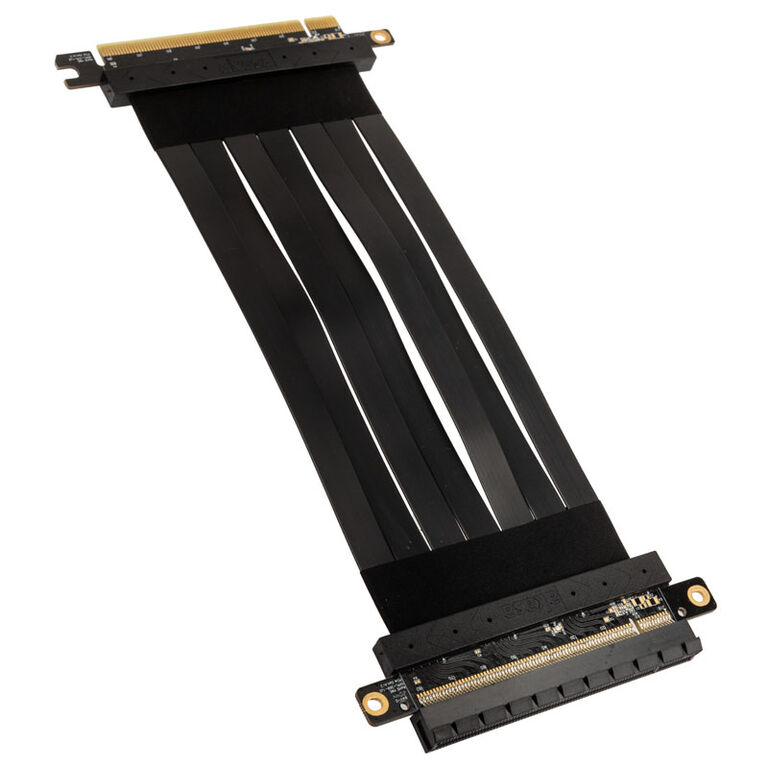 Akasa Riser Black X2 Mark IV, Premium PCIe 4.0 x16 Riser Cable, 20 cm - black image number 2
