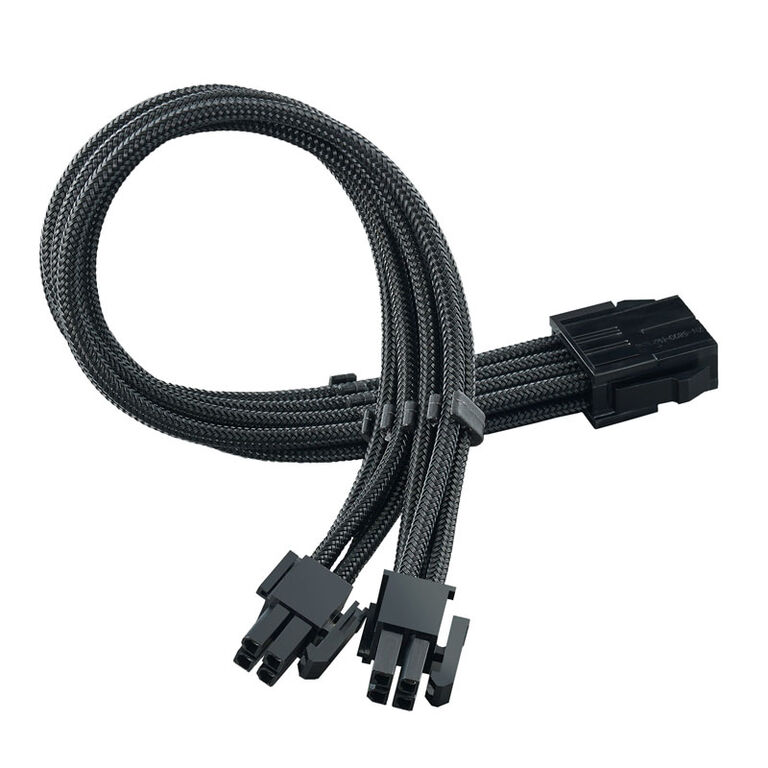 SilverStone EPS 8-pin to EPS/ATX 4+4-pin cable, 300mm - black image number 0