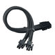 SilverStone EPS 8-pin to EPS/ATX 4+4-pin cable, 300mm - black