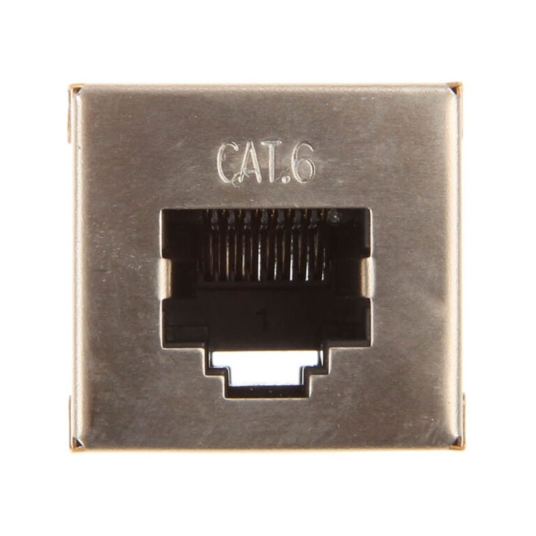 InLine Cat. 6 patch cable coupler 2x RJ45 socket shielded image number 1
