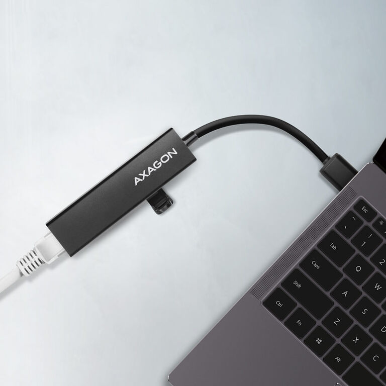 AXAGON HMA-GL3A Multiport Hub, USB 3.0 Type A, Gigabit LAN, 3x USB-A, microSD image number 1