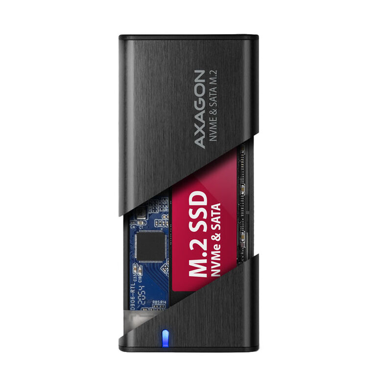 AXAGON EEM2-SB2 USB-C 3.2 Gen 2, M.2 SSD Enclosure - black image number 6