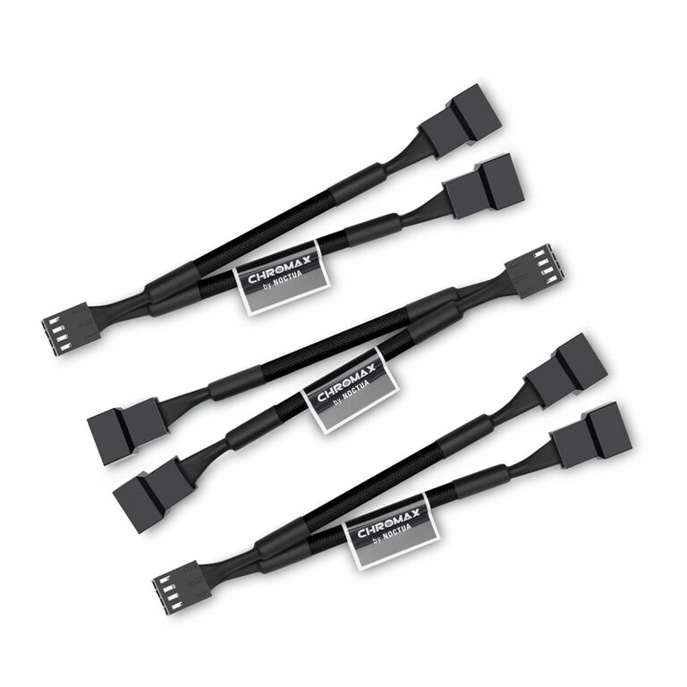 Noctua NA-SYC1 chromax.black Y-splitter cable set for fans - black image number 0