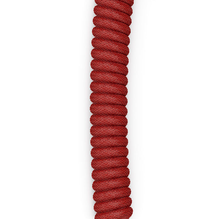 Glorious Coiled Cable Crimson Red, USB-C to USB-A, 1.37m - red/black image number 4