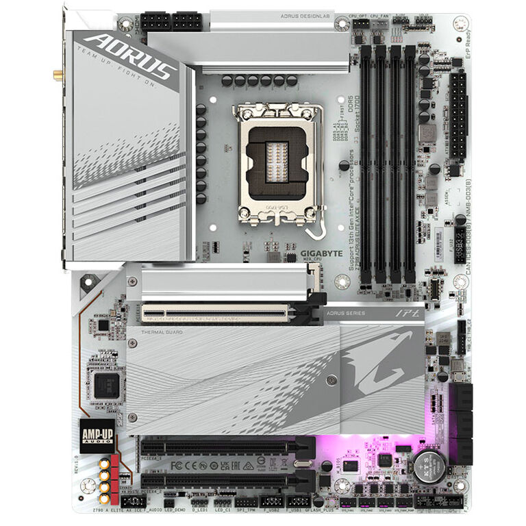 GIGABYTE Z790 Aorus Elite AX ICE, Intel Z790 motherboard, socket 1700, DDR5 image number 2