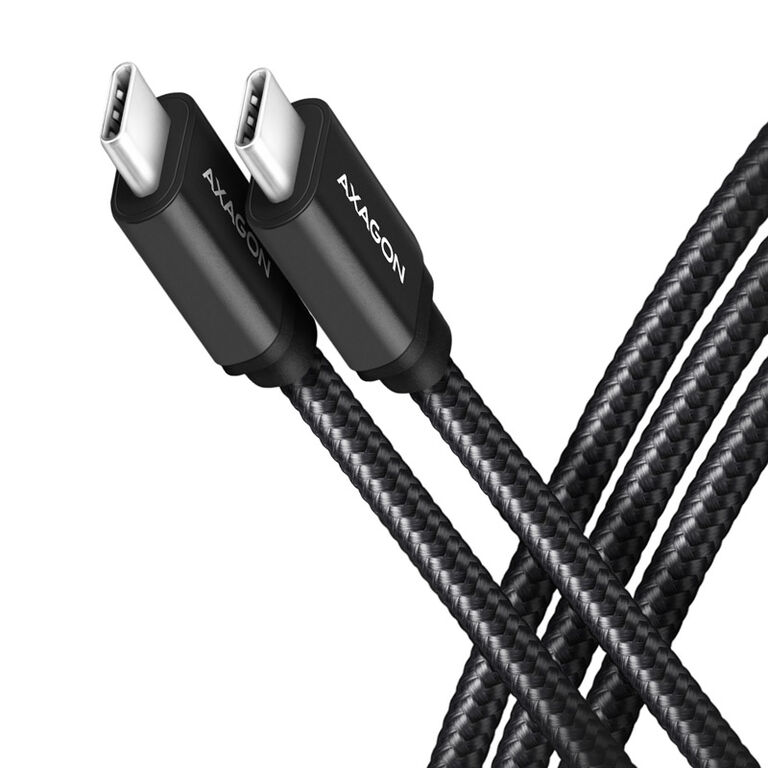 AXAGON BUCM3-CM10AB Cable USB-C 3.2 Gen 1 to USB-C 3.2 Gen 1, black - 1m image number 0