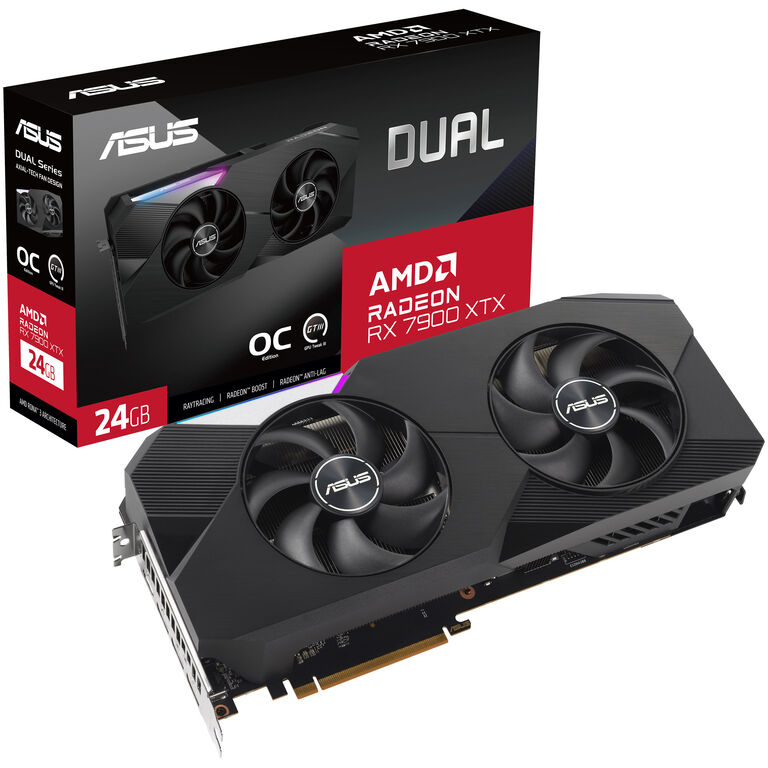 ASUS Radeon RX 7900 XTX Dual O24G, 24576 MB GDDR6 image number 0