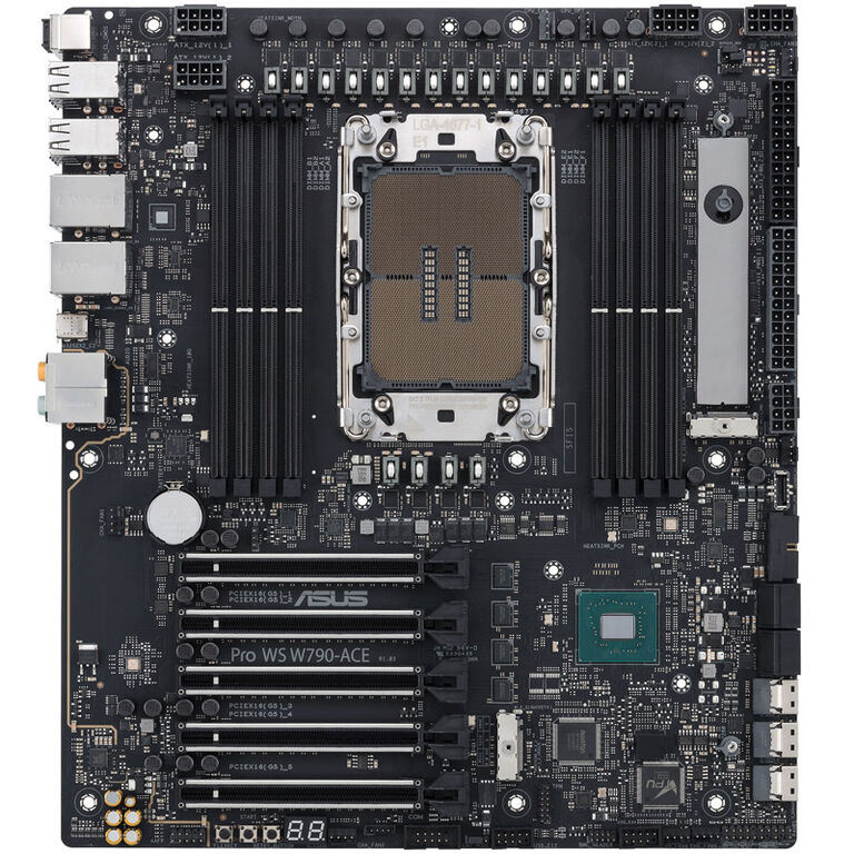 ASUS Pro WS W790-ACE, Intel W790 motherboard, LGA 4677 socket, DDR5 image number 8