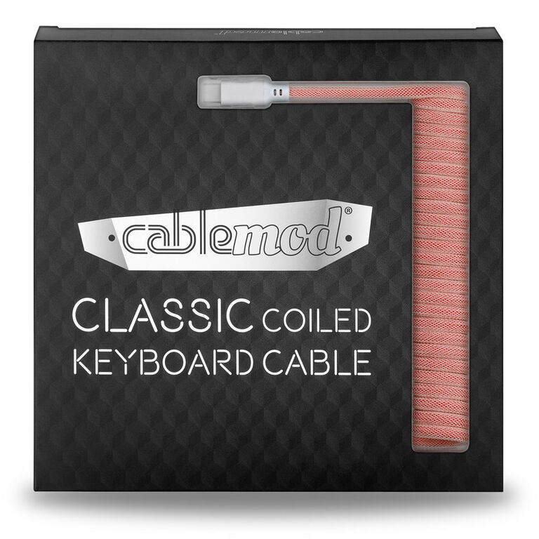 CableMod Classic Coiled Keyboard Cable USB-C to USB Type A, Orangesicle - 150cm image number 3