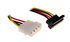 InLine SATA power adapter cable to 4-pin Molex angled up image number null