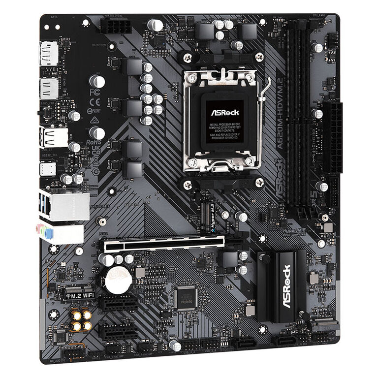 ASRock A620M-HDV/M.2, AMD A620 Motherboard - Socket AM5, DDR5 image number 1