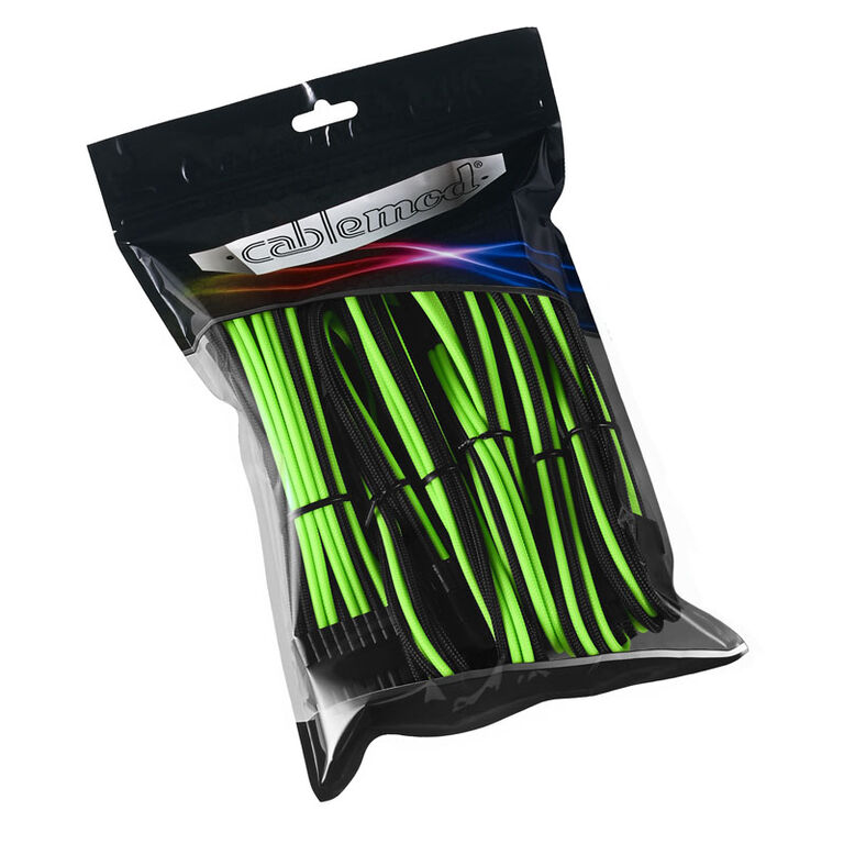 CableMod PRO ModMesh Cable Extension Kit - black/light green image number 3