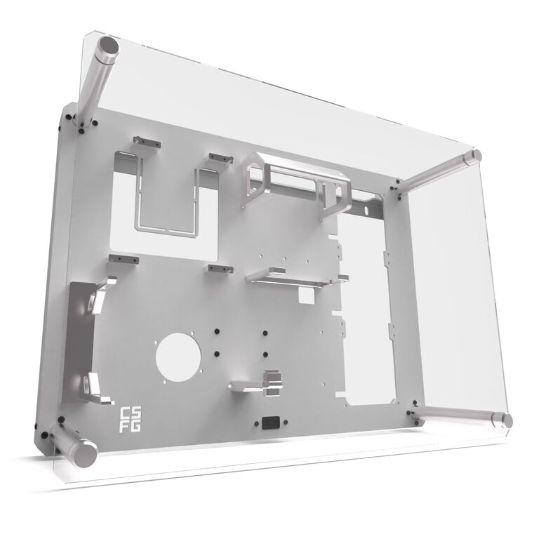 CSFG Frostbite Wall Mount Case - white, Micro-ITX image number 0