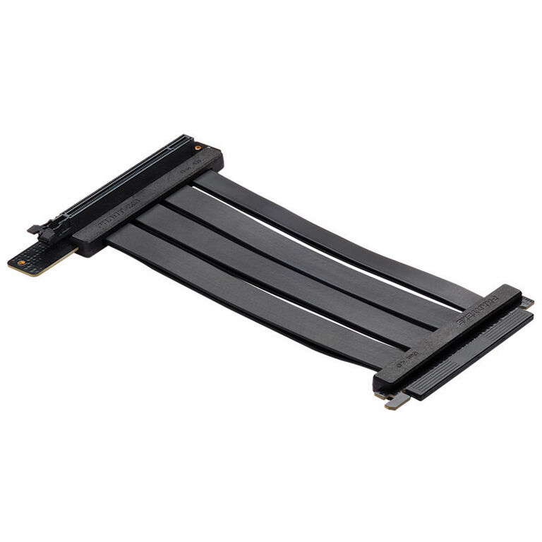 PHANTEKS PCI-E 4.0 x16 Riser Flat Line cable, 90 degrees, 22cm - black image number 0