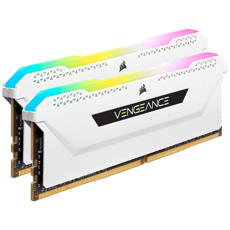 Corsair Vengeance RGB Pro SL, DDR4-3200, CL16 - 16 GB Dual-Kit, weiß image number 2