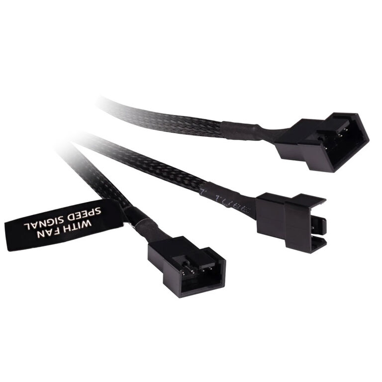 Alphacool Y-Splitter 4-pin to 3x 4-pin PWM 30cm - black image number 1