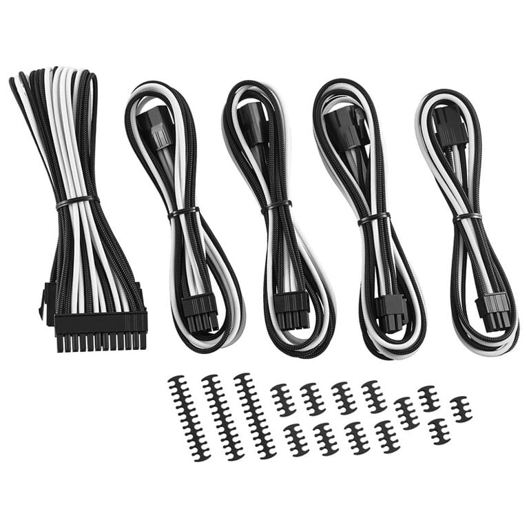 CableMod Classic ModMesh Cable Extension Kit - 8+6 Series - schwarz/weiß image number 0