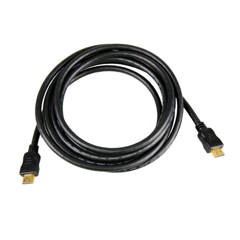 InLine HDMI Cable High Speed with Ethernet, black - 3m image number 1