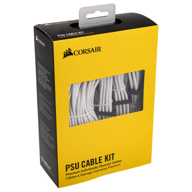Corsair Premium Sleeved Cable Set (Gen 4) - white image number 3