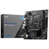 MSI Pro H610M-E, Intel H610 Motherboard - Socket 1700, DDR5