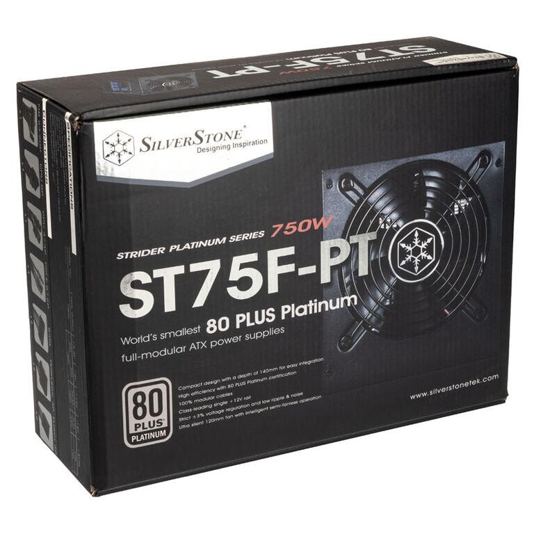 SilverStone SST-ST75F-PT v1.1 Strider power supply 80 PLUS Platinum, modular - 750 Watt image number 7